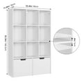 thumbnail image 3 of 2024 New Bookshelf, Modern Bookcase Storage Cabinet with Drawers and 9 Cube, Free Standing Storage Organizer Book Shelves in Living Room/Home/Office, 3 of 7