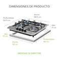 thumbnail image 2 of Combo Parrilla de Gas 4 Quemadores Y Campana Extractora de Pared 80 cm AVERA AI4CEA80/Gas LP y Natural/Acero Inoxidable., 2 of 12