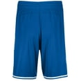 thumbnail image 2 of Holloway Sportswear 3XL Retro Basketball Shorts Royal/White 224077, 2 of 5