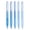 Blue, variant on RZDLIZJ Retractable Gel Pens,5 Pack Plastic Click Gel Pens,0.5mm Point Smooth Writing Pens,Multi Color Retractable Pens,For Office Home Business Daily Use,6.14×0.79 Inch