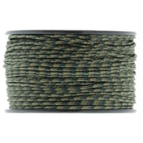 Micro Cord Paracord 1.18mm x 125' Woodland Camo by Jig Pro Shop - Made in the USA
