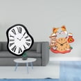 thumbnail image 2 of Reloj de pared de lujo acrílico con efecto de gato derretido, diseño único y creativo, sin , silencioso, ideal para niños, oficina, dormitorio,, 2 of 8