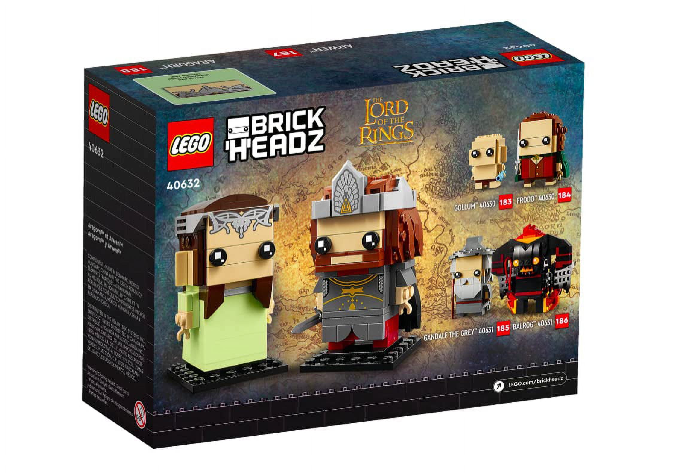 LEGO BrickHeadz Aragorn & Arwen (40632) The Lord of The Rings
