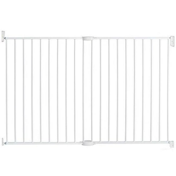 Extending Metal Extra Tall & Wide Baby Gate, White