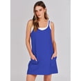 thumbnail image 5 of ANRABESS Women Athletic Dress Summer Tennis Workout Active Sports Mini Romper Dress Built in Shorts Travel Vacation Clothes Royal Blue XX-Large, 5 of 12