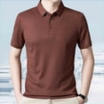 thumbnail image 5 of WIZUTIZ Men 3-Buttons Short-Sleeved T-Shirt Business Loose Henley Shirts Breathable Lapel Pullover Top, 5 of 5