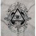 thumbnail image 2 of Triangle Eye Wheel Symbolic Spirit Hoodie Sweatshirt Women Men Brisco Brands L, 2 of 6