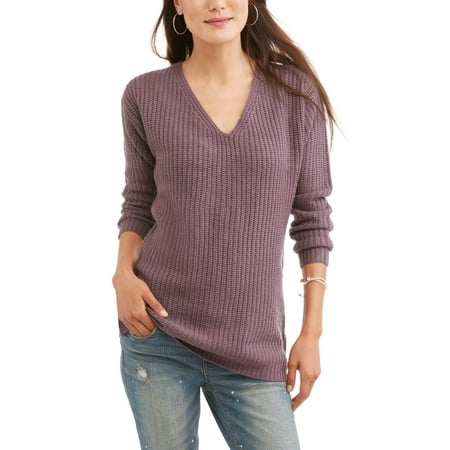 Allison Brittney Women's Lace Up Back Pullover Sweater