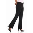 thumbnail image 2 of Rekkuna Women's Comfort Stretch Pull-On Bootcut Pant with Tummy Tamer Panel (14, Black), 2 of 5