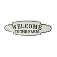 thumbnail image 6 of DecMode Indoor Black Iron Welcome Sign Wall Decor, Set of 1, 6 of 11