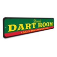 thumbnail image 3 of Dart Room Novelty Decor, Metal Wall Sign - 4x18 Inches, 3 of 4