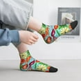 thumbnail image 2 of Fuzoiu Vegetable Print Adult Socks, Crew Moisture-wicking Socks, Unisex Cushion Crew Socks,Casual Sports Ankle Socks, 2 of 7