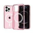 thumbnail image 2 of For Apple iPhone 15 (6.1") MagSafe Compatible Transparent Shock Absorption TPU Rubber Thick Hybrid Protective Cover ,Xpm Phone Case [ Pink ], 2 of 2