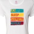 thumbnail image 4 of Inktastic Eat Sleep Pickleball Repeat Women's T-Shirt, 4 of 5