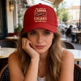 thumbnail image 4 of Sombrero Gorra de béisbol ajustable para hombre y mujer,clásica,de perfil bajo y sin estructura,con diseño de color liso lavado (rojo,1 unidad). Rkxzt, 4 of 9