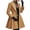 Khaki #017, variant on Single Button Winter Coats for Women Lapel Flared Hem Cinched Waist Fall Formal Outerwear, L