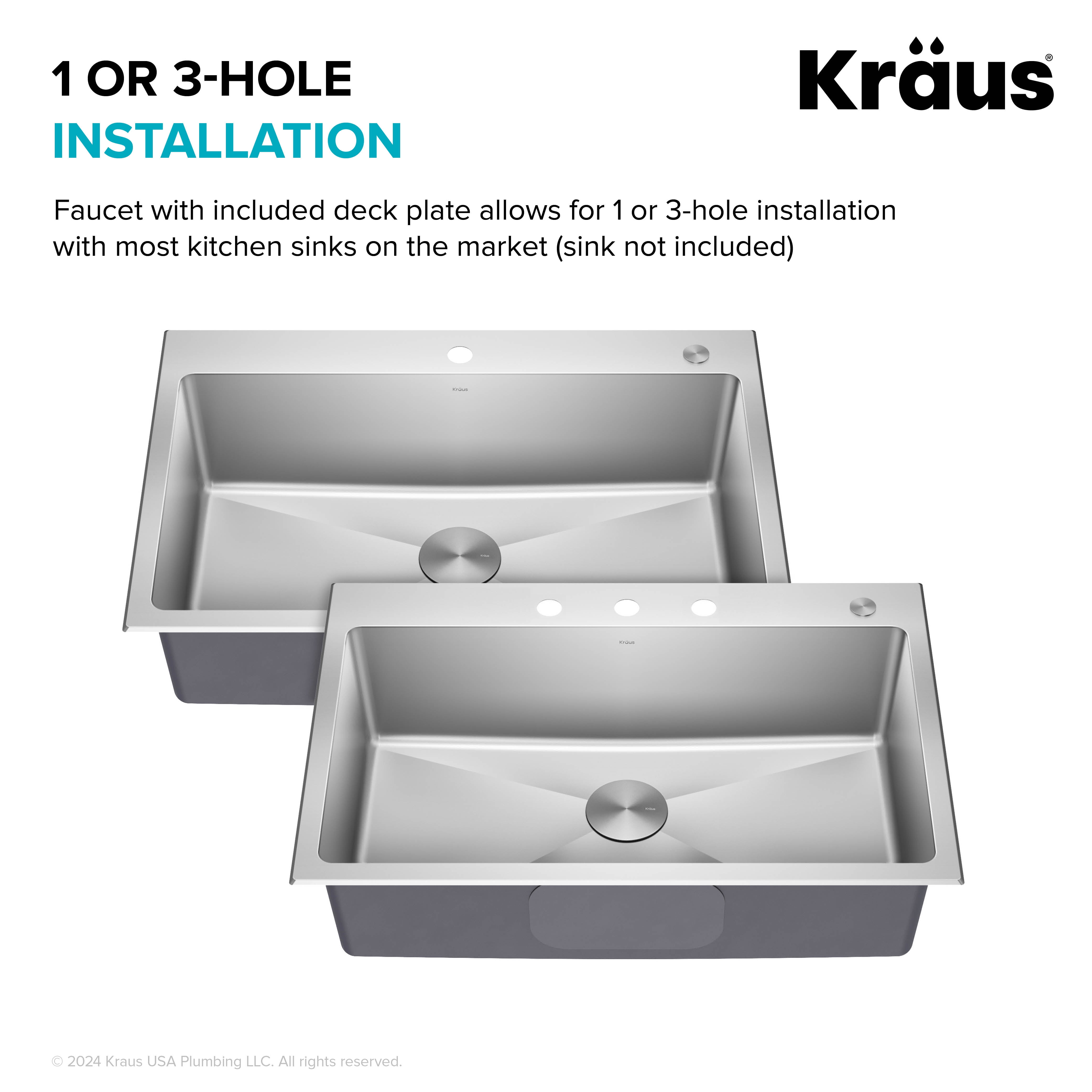 KRAUS Commercial Style Single Handle Pull-Down Kitchen Faucet in Spot-Free Stainless Steel