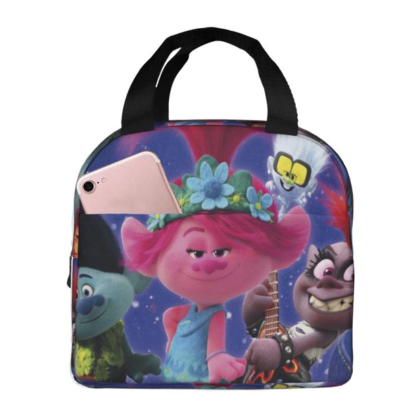Bolsa para el almuerzo Trolls World Tour, bonita bolsa para el almuerzo con aislamiento, lonchera reutilizable, bolsa térmica para el almuerzo, bolsa para picnic, viajes al aire libre