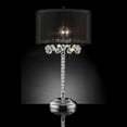thumbnail image 2 of ORE International 30" Tall Table Lamp "Effleurer", Silver finish and Crystal Accents, Black Shade, 2 of 3