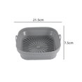 thumbnail image 4 of Foldable Air Fryer Silicone Baking Pan High Temperature Resistant Baking Cake Mold(Green), 4 of 5