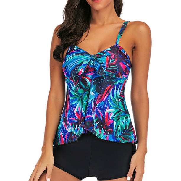 Sexy Dance Women Tankini Set Braces Swim Top Shorts Two Piece