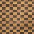 thumbnail image 1 of Ahgly Company Indoor Square Abstract Orange Checkered Area Rugs, 5' Square, 1 of 6