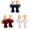 #1 White & Navy & Wine, variant on Big Ruffle Ankle Socks Lace Frilly Cute Socks-Soft Cotton Girls Sock,Color:Navy,4-6 Years