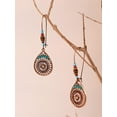 thumbnail image 4 of Boho Earrings for Women, Ethnic Hollow Teardrop Rhinestone Bead Earrings, Vintage Bohemian Hippie Jewelry Gift, 4 of 7