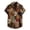 Yellow, variant on Outdoor Top for Men Fashion Button Down Printed Short Sleeve Lapel Tnak Top for Men,Red,S
