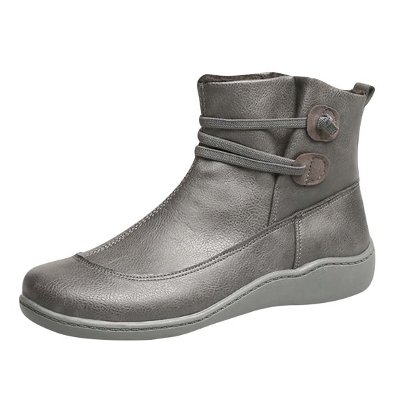 Christmas Gift For Familys LIDYCE Fall/Winter Plus Size Casual Flat Short Overshoes Women'S Boots 35-43 Size