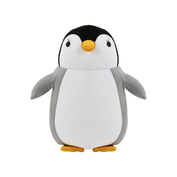 U-shaped pillow cartoon deformation pillow penguin dual-purpose pillow particle pillow-gray penguin large 30*30