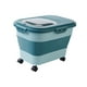 thumbnail image 2 of Contenedor de almacenamiento de comida para gatos a prueba de fugas con tapas caja de arroz grande a prueba de humedad de 10 kg Verde claro Yuyangstore Contenedor de almacenamiento, 2 of 8