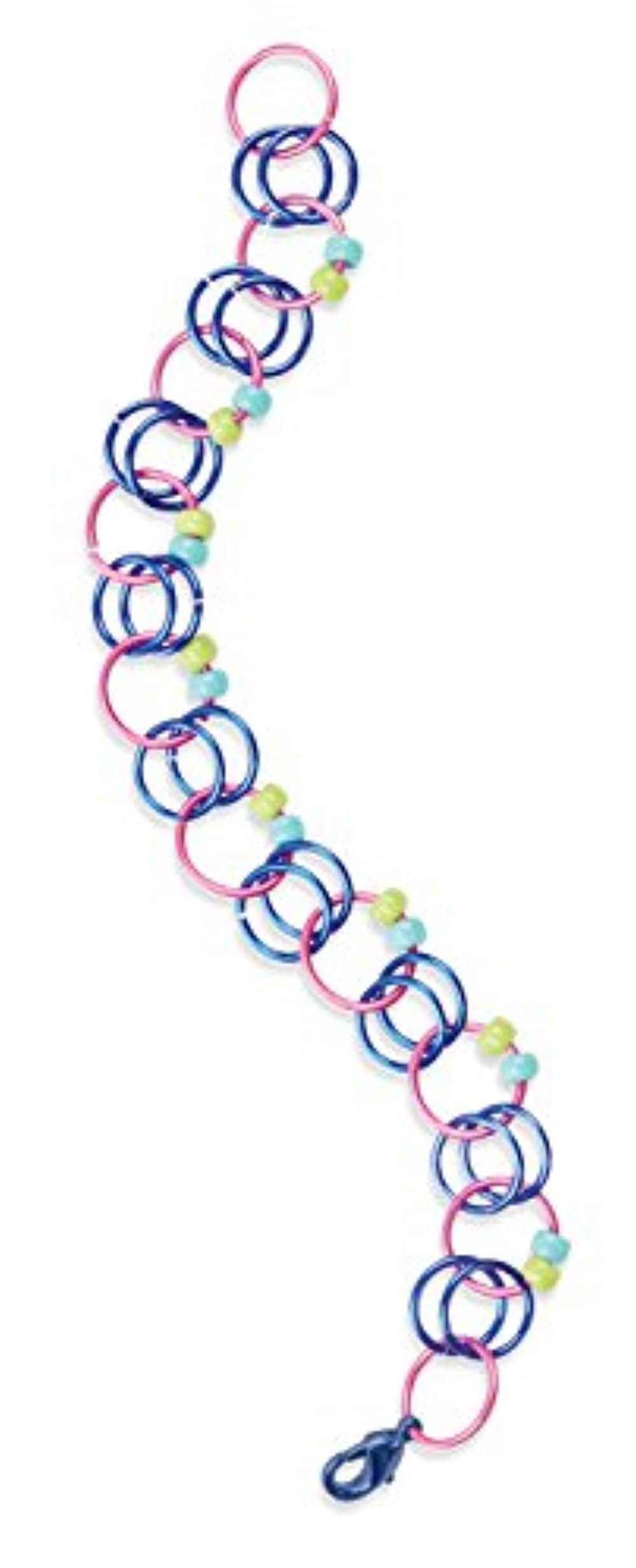 Melissa & Doug Jewelry Made Easy Color Link Bracelet-Making Set (Makes 3 Bracelets)