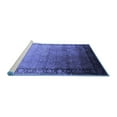 thumbnail image 2 of Ahgly Company Machine Washable Indoor Rectangle Oriental Blue Industrial Area Rugs, 2' x 4', 2 of 4
