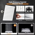 thumbnail image 4 of COSYLAND Rain Shower Head with Handheld - 304 Stainless Steel High Pressure 8 inch Square Rainfall Showerhead Combo with, 4 of 8