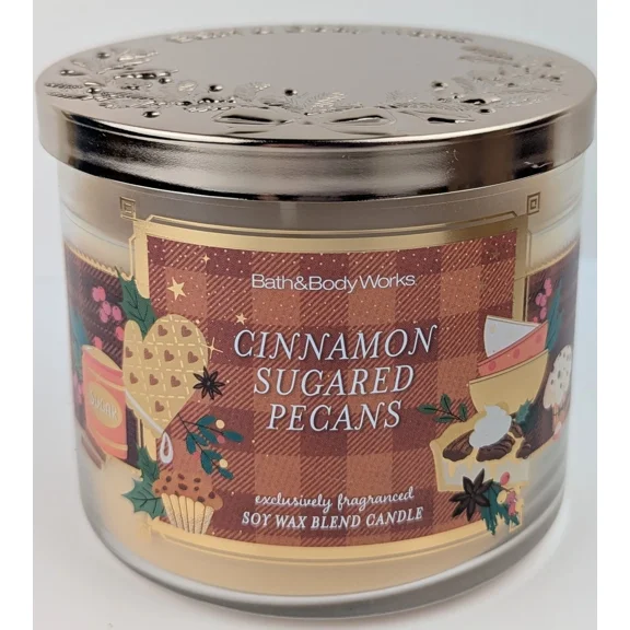 Bath & Body Works Cinnamon Sugared Pecans 14.5oz. 3-Wick Jar Candle