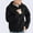 Black, variant on APEXFWDT Men's Heated Sweatshirt jacket Loose Fit Flannel Active Jacket Casual Long Sleeve Zip Up Hooded Warm Heating Coat