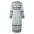 thumbnail image 3 of Patlollav Womens Ladies Plus Size Round-Neck Lace Patchwork Long Dress Short Sleeve Dress, 3 of 6