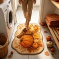 thumbnail image 6 of SLYNSHome Autumn Floor Mat, Cozy Pumpkin Basket Non-Slip Bath Rug, Soft Washable Seasonal Shaped Carpet Roll Packed For Bathroom Living Room Entryway Indoor Decor, 6 of 7