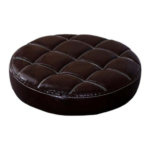 Taburete de bar de repuesto con asiento de cuero sintético, piezas de repuesto, cómodo y de fácil instalación. marrón oscuro