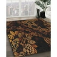 thumbnail image 2 of Ahgly Company Indoor Square Patterned Sienna Brown Novelty Area Rugs, 4' Square, 2 of 6