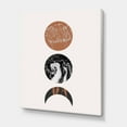 thumbnail image 3 of Designart ' Retro Shapes Abstract Moons and Suns ' Modern Canvas Wall Art Print, 3 of 4