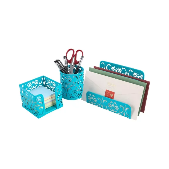 Easypag Cute Office Supplies 3 Piece Desk Organizer And Accessories Set - Let...