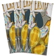 thumbnail image 6 of Unique Buuny Eggs Kitchen Tea Towels Set of 6 Absorbent Hand Dish Towels, Happy Easter Dishcloths Lint-Free 18x28 Inch Fast Drying for Cooking Baking Home Clean, 6 of 7
