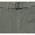 thumbnail image 3 of RAW X  Boy's Belted Twill Cargo Shorts, Grey, 16, 3 of 5