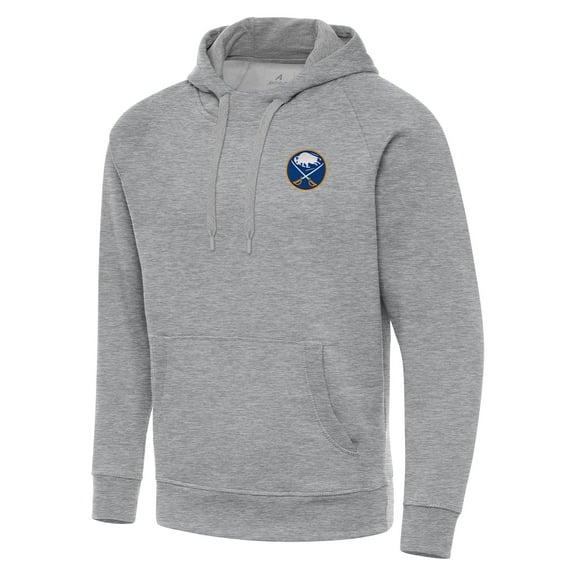 Men's Antigua Heather Gray Buffalo Sabres Big & Tall Victory Pullover Hoodie