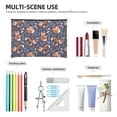 thumbnail image 4 of Susaid Vintage Blue Fox Family Print Makeup Mini Bags for Women Multi Color Cosmetics Bag Travel Toiletry Bag Pencil Pouch Blank Makeup Bags with Zipper, 4 of 7