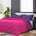 thumbnail image 2 of DNG Creations 1 Piece Reversible Diamond Pattern Comforter ( Hot-Pink/Purple Colour ) 550 GSM All - Season 100% Egyptian Cotton, 800 TC - Full/Queen - Size, 2 of 7
