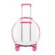 thumbnail image 2 of Cat Trolley Case Carrier Bag, Pet Bubble bag case para pequeño, transparente Rosa jinwen Caja de la carretilla, 2 of 8