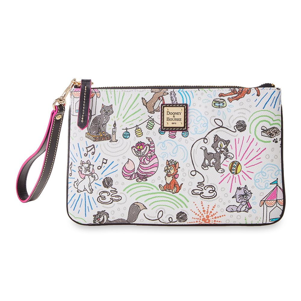 Disney Parks Exclusive Dooney & Bourke Wristlet Wallet Sketch Cats